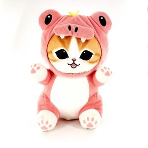 Mofusand Kaiju Nyan Big Pink Monster Dinosaur Cat 9.8" Plush